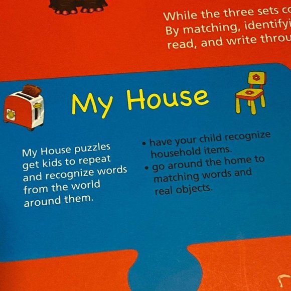 First Words Puzzle set Homeschooling Preschool Pre-K - 1st Grade Reading Skills - Picture 6 of 7